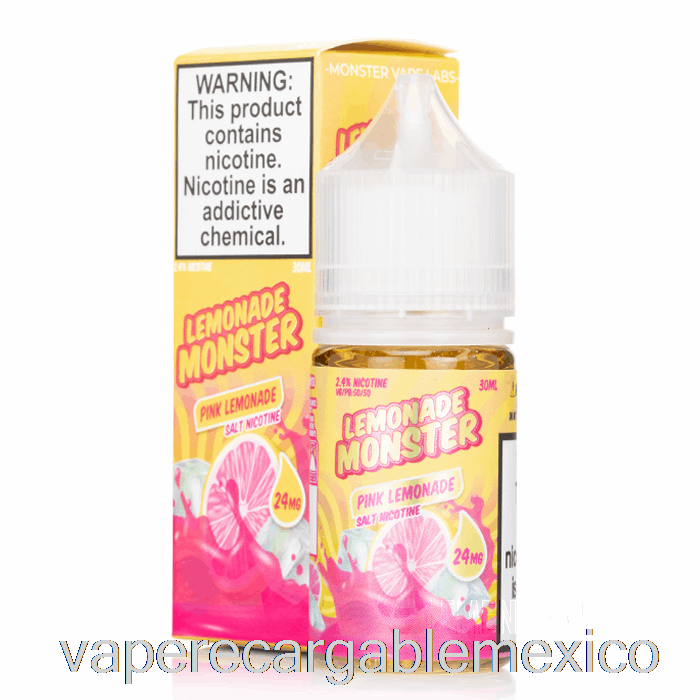 Vape Recargable Limonada Rosa - Sales Monstruosas De Limonada - 30ml 48mg